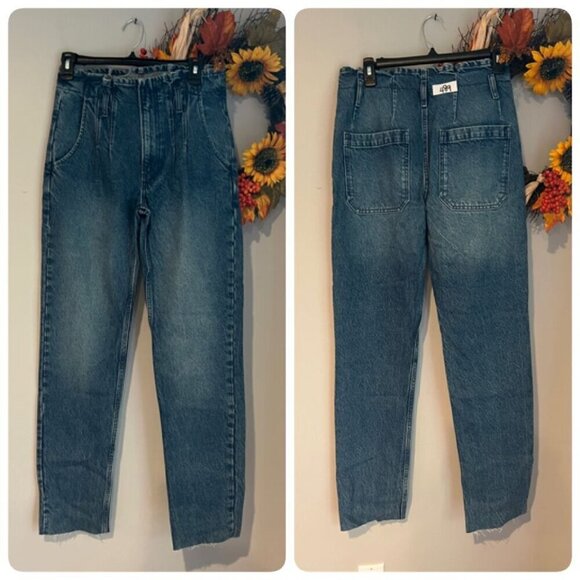 Boyish Clancy Paperbag Pleated Denim Sz 26 in HIGH SOCIETY - Picture 1 of 11